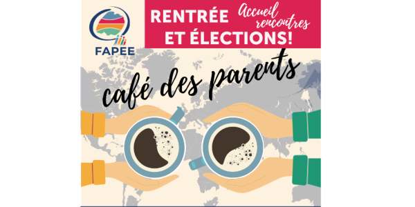 Café des parents : mardi 10 sept., 12h30-13h30 (heure de Paris)