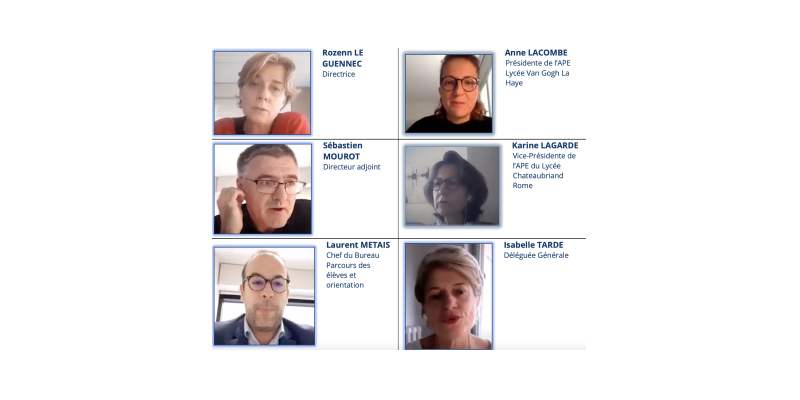 Webinaires avec la Direction de l'enseignement, orientation et formation de l'AEFE Webinaires avec la Direction de l'enseignement, orientation et formation de l'AEFE