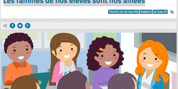 Les familles de nos élèves sont nos alliées