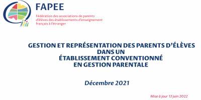 Parent d'élève dans un étab. en gestion parentale