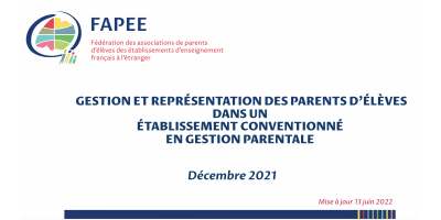 Parent d'élève dans un étab. en gestion parentale