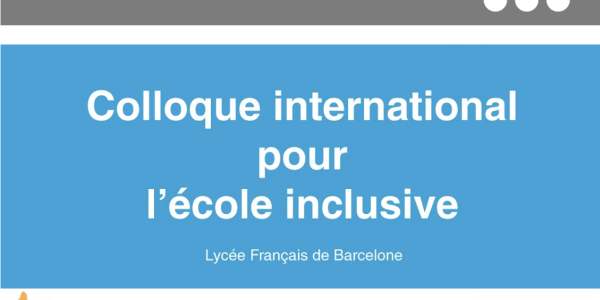 2ème colloque sur l'école inclusive