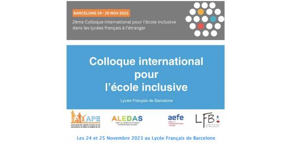 2ème colloque sur l'école inclusive