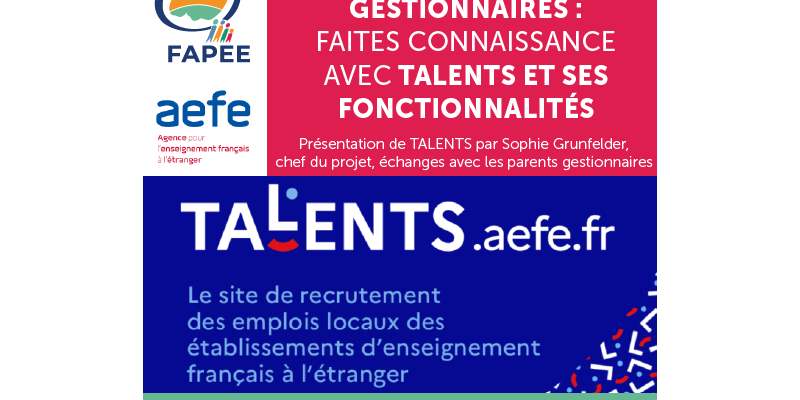 Webinaire Talents : outil de recrutement pour vos établissements